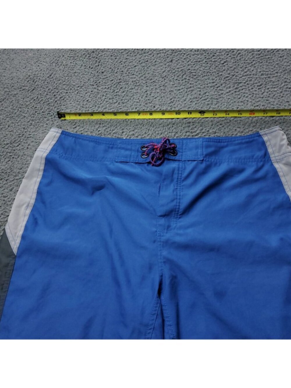 VINTAGE 90s The North Face Swim Shorts Mens 36 x11 Board Zip Pocket  Blue Trunks - Picture 6 of 10